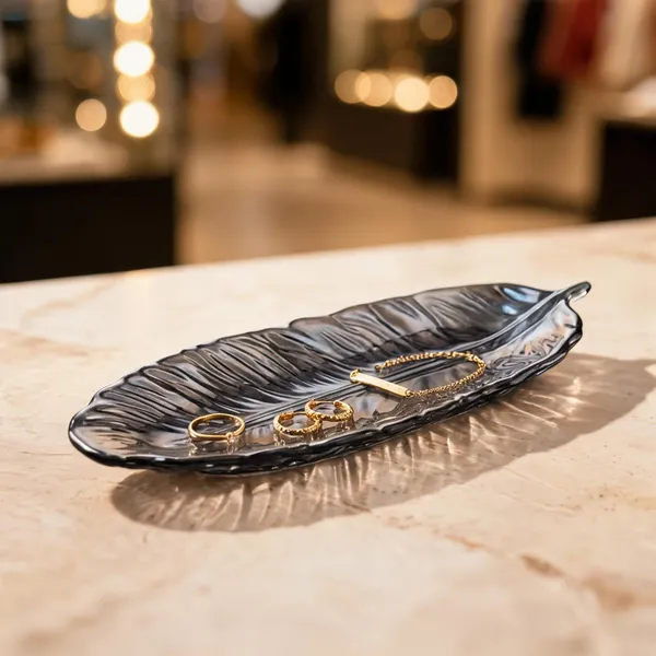 Resin_Leaf_Design_Jewellery_Tray
(Translucent_Metallic_Black_Colour)