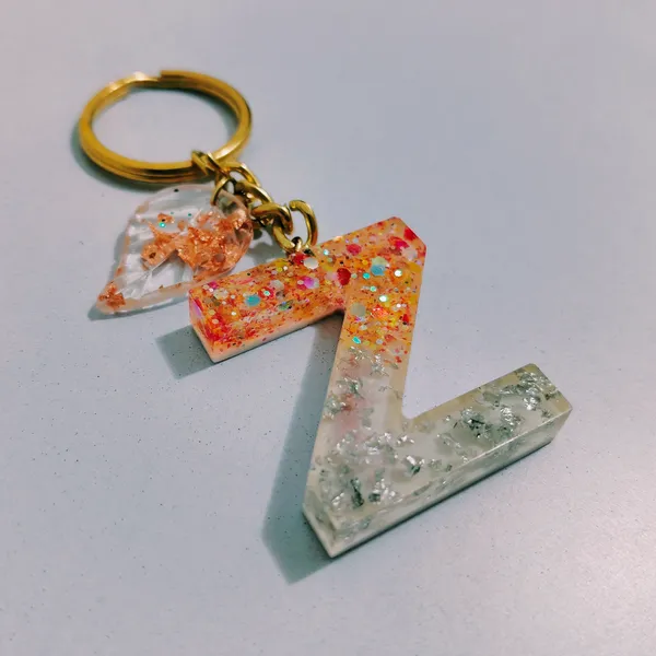 Resin_Alphabate_'S'_Keychain
(Orange_Glitter+Golden_Ring)