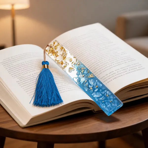 Resin_Bookmark
(Blue_Color+_Golden_Flake+_Blue_Tassel)
