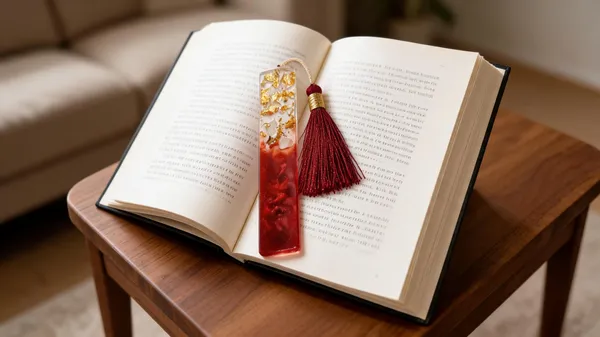 Resin_Bookmark
(Red_Color+_Golden_Flake+_Red_Tassel)