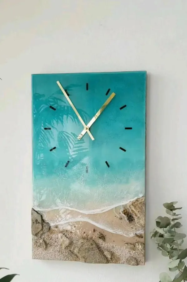 Coastal_Ocean_Wave_Beach_Scene_Wall_Clock