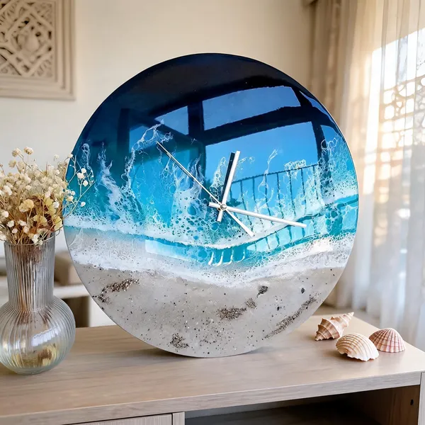 Resin_Coastal_Wave_Round_Table_Clock
(Blue_Ocean)
