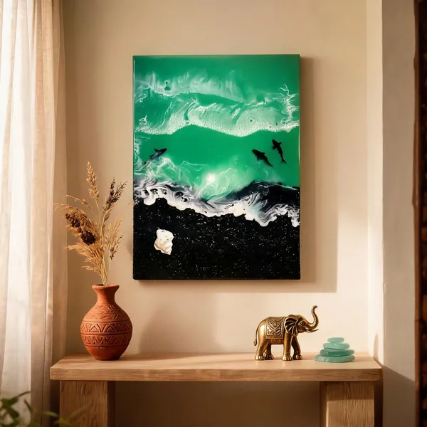 Resin_Coastal_Ocean_Wave_Wall_Art