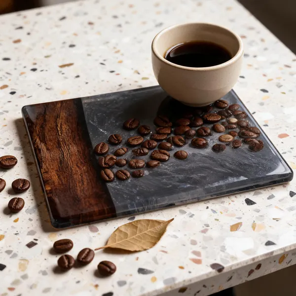 Coffee_Bean_Resin_Coaster
(Metallic_Black_Resin+Coffee_Bean+Wood)
Finish-_Glossy