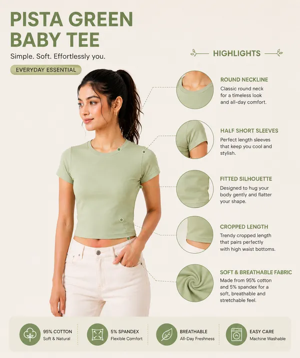 Green_Terry_Lycra_Fitted_Cropped_Baby_Tee_For_Women