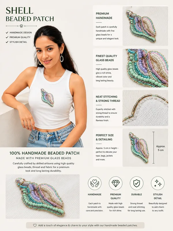 White_Ribbed_Beaded_Ocean_Embellished_Tank_Top_For_Women