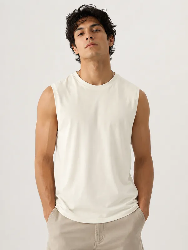 White_Cotton_Modern_Fit_Sleeveless_Tank_Top_For_Men