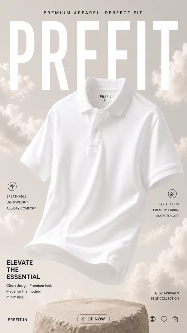 White_Cotton_Classic_Polo_Shirt_For_Women