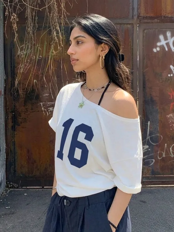 White_Cotton_Relaxed_Fit_Off_Shoulder_76_Graphic_Oversized_T-Shirt_For_Women