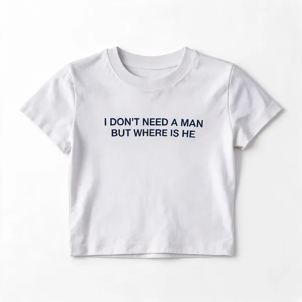 White_Cotton_Cropped_Fitted_Statement_Print_Baby_Tee_For_Women