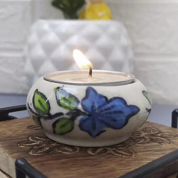 Floral_Hand_Painted_Tealight_Candle_Holder