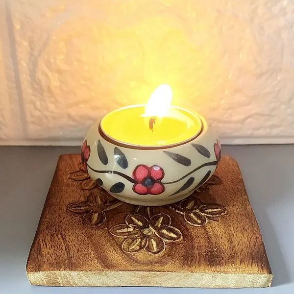 Hand_Painted_Floral_Tealight_Candle_Holder