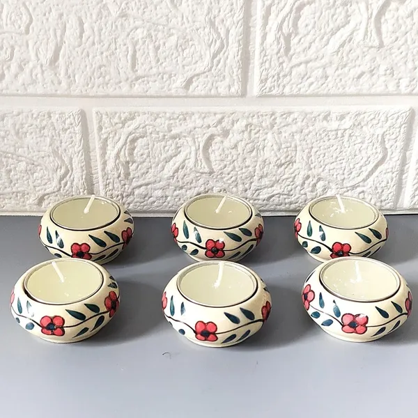 Hand_Painted_Floral_Tealight_Candle_Holder