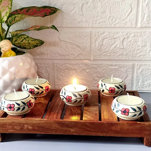 Hand_Painted_Floral_Tealight_Candle_Holder
