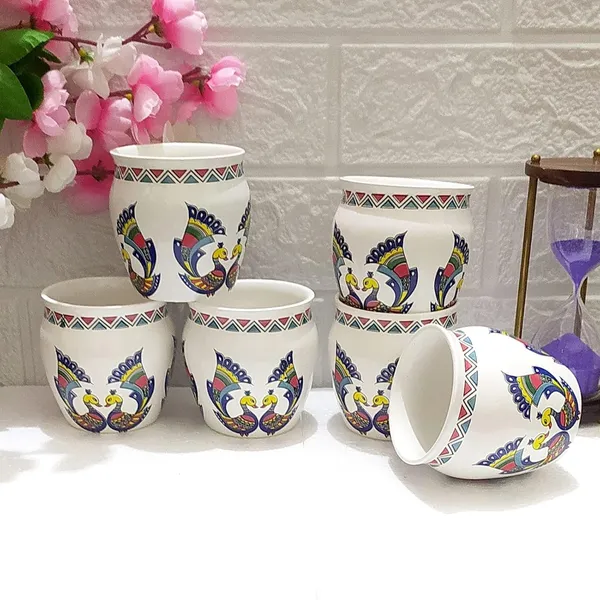 Ceramic_Peacock_Printed_Kullhad_Tea_Cups