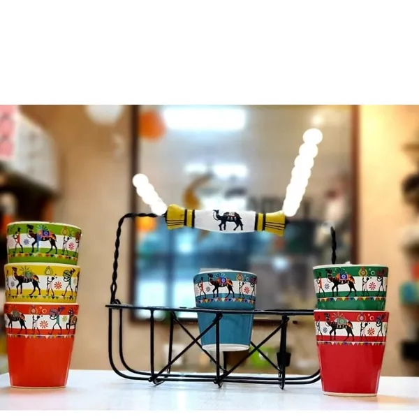Ceramic_Mug_With_Handle_And_Stand_Set