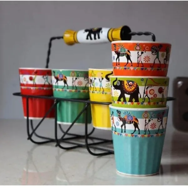Ceramic_Mug_With_Handle_And_Stand_Set
