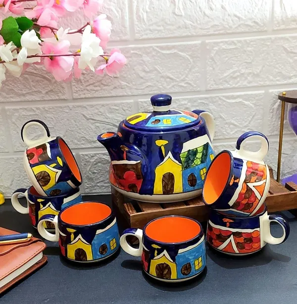 Ceramic_Kettle_And_Cup_Set