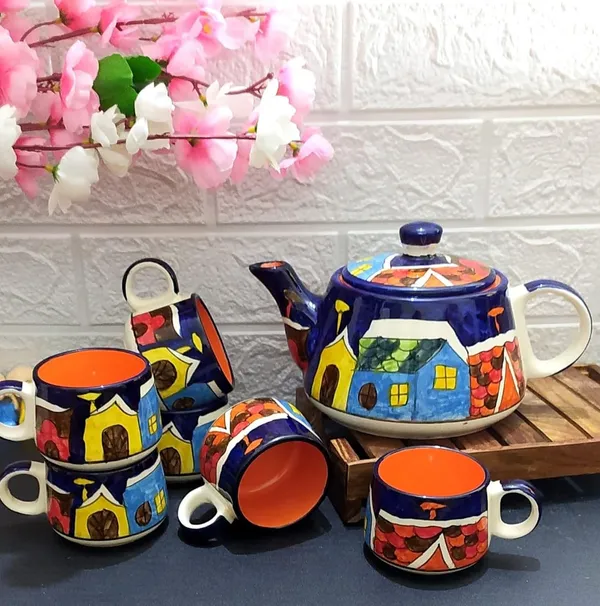 Ceramic_Kettle_And_Cup_Set