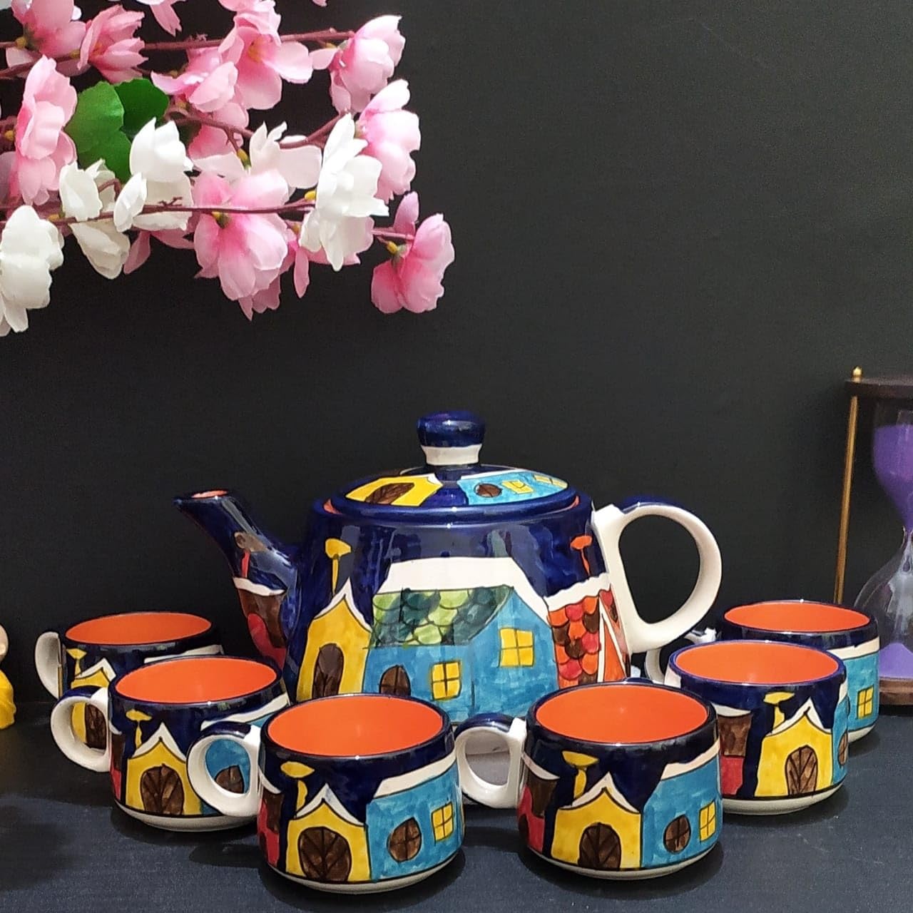 Ceramic_Kettle_And_Cup_Set