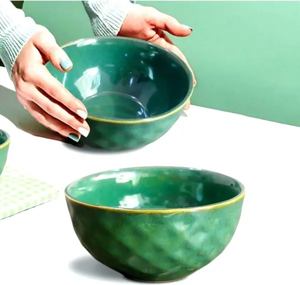 AAV_WORLD_Ceramic_Soup_Bowl_SSE_AAV_BOWL49_(Pack_of_2,_Green)