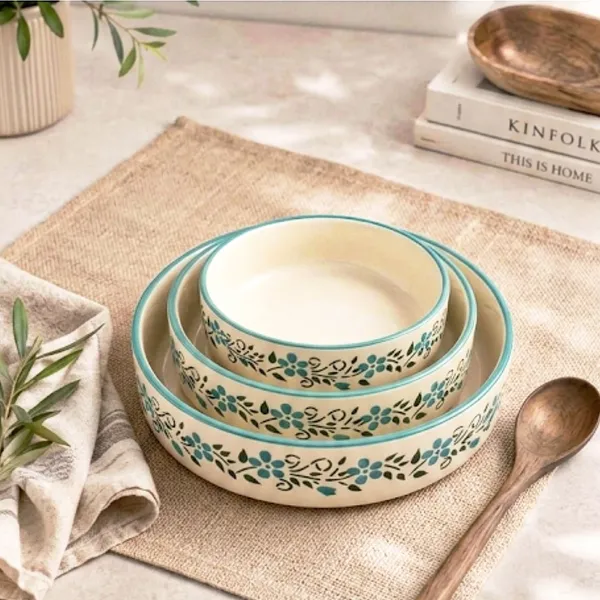 AAV_WORLD_Ceramic_Salad_Bowl_SALAD_TRAY_Disposable_(Pack_of_3,_Light_Blue)