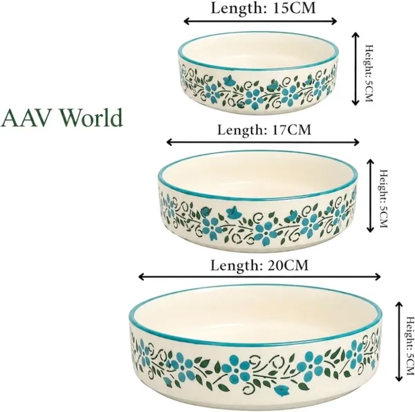 AAV_WORLD_Ceramic_Salad_Bowl_SALAD_TRAY_Disposable_(Pack_of_3,_Light_Blue)