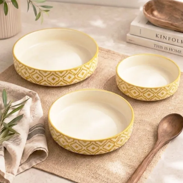 AAV_WORLD_Ceramic_Salad_Bowl_SALAD_TRAY_Disposable_(Pack_of_3,_Yellow)