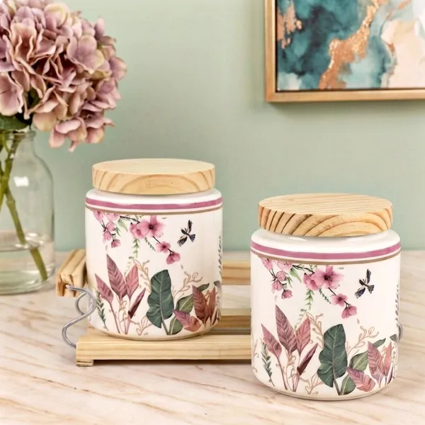 AAV_WORLD_Ceramic_Cookie_Jar__-_750_g_(Pack_of_2,_Multicolor)