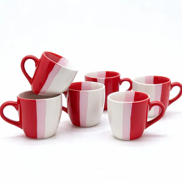 Ceramic_Two-Tone_Red_Cup_Set_Of_6
