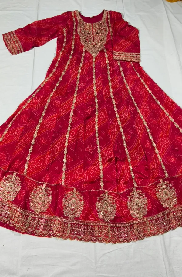 Pink_Bandhani_Anarkali_Suit_Set_for_Women