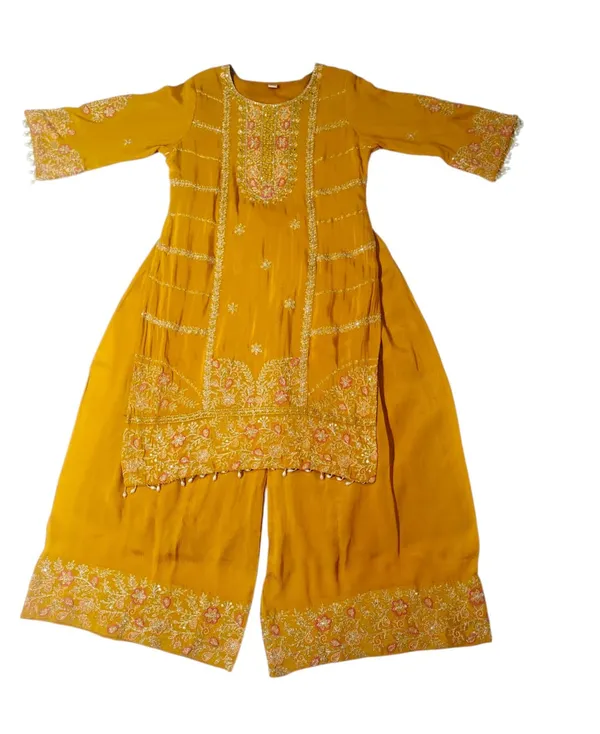 Mustard_Embroidered_Kurta_Dupatta_Set_for_Women