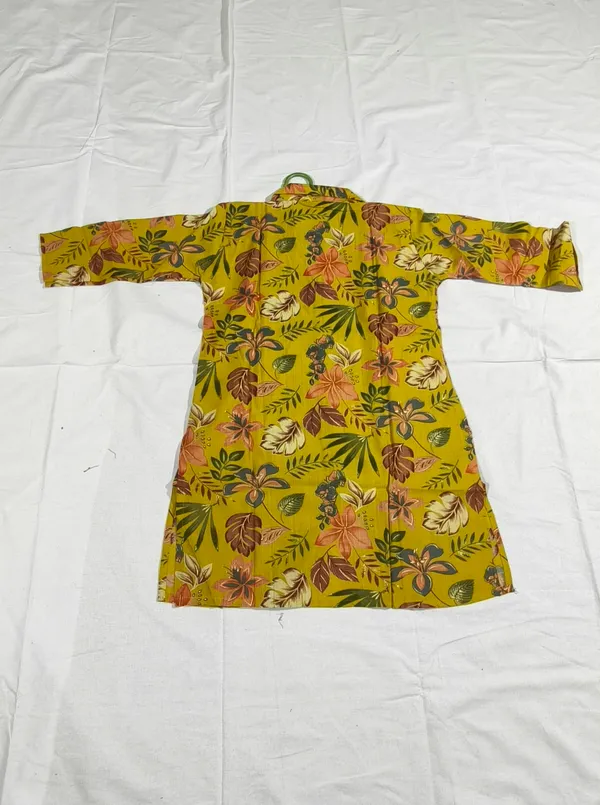Yellow_Floral_Print_Ethnic_Kurta_Set_for_Girls