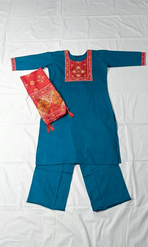 Blue_Straight_Kurta_Set_for_Women