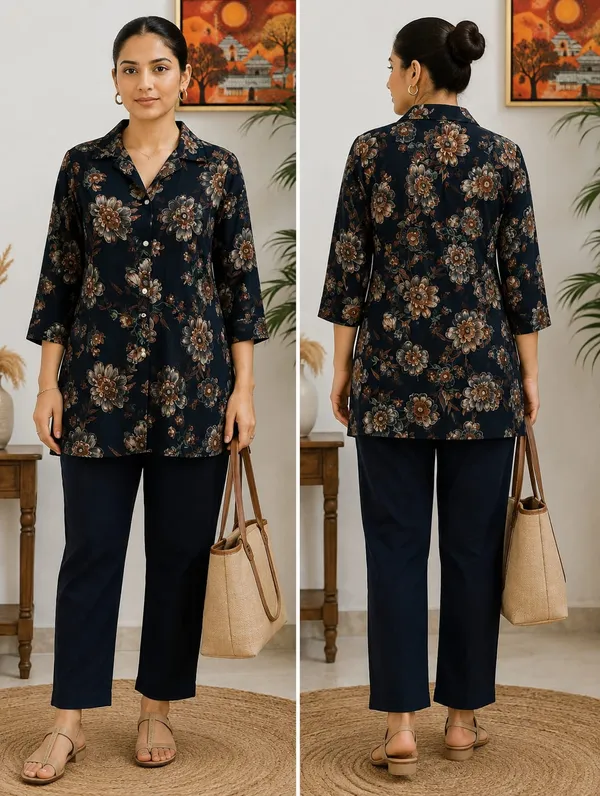Black_Rayon_Straight_Floral_Print_Co-ord_set_For_Women