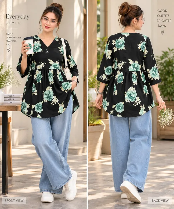 Cotton_Short_Kurta_for_Women_|_Stylish_Printed_Kurta_Top_|_Daily,_Casual_&_Formal_Wear
