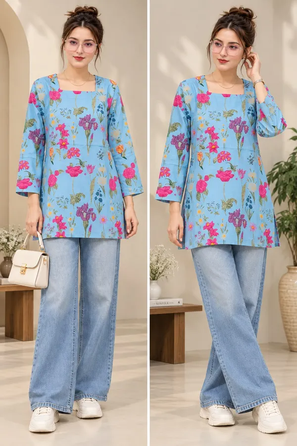 Cotton_Short_Kurta_for_Women_|_Stylish_Printed_Kurta_Top_|_Daily,_Casual_&_Formal_Wear