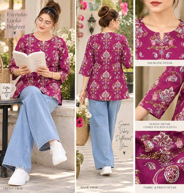 Cotton_Short_Kurti_for_Women_|_Stylish_Printed_Kurti_Top_|_Daily,_Casual_&_Formal_Wear