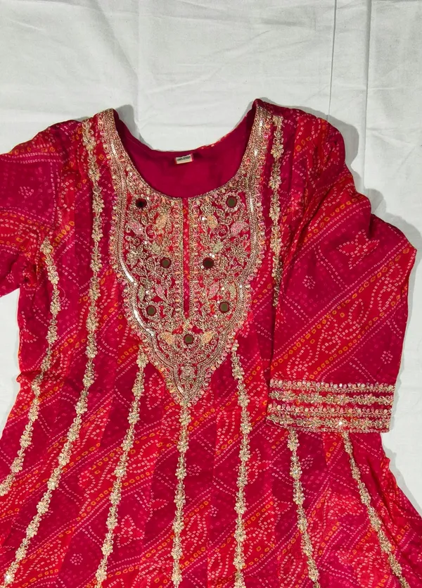 Pink_Bandhani_Anarkali_Suit_Set_for_Women