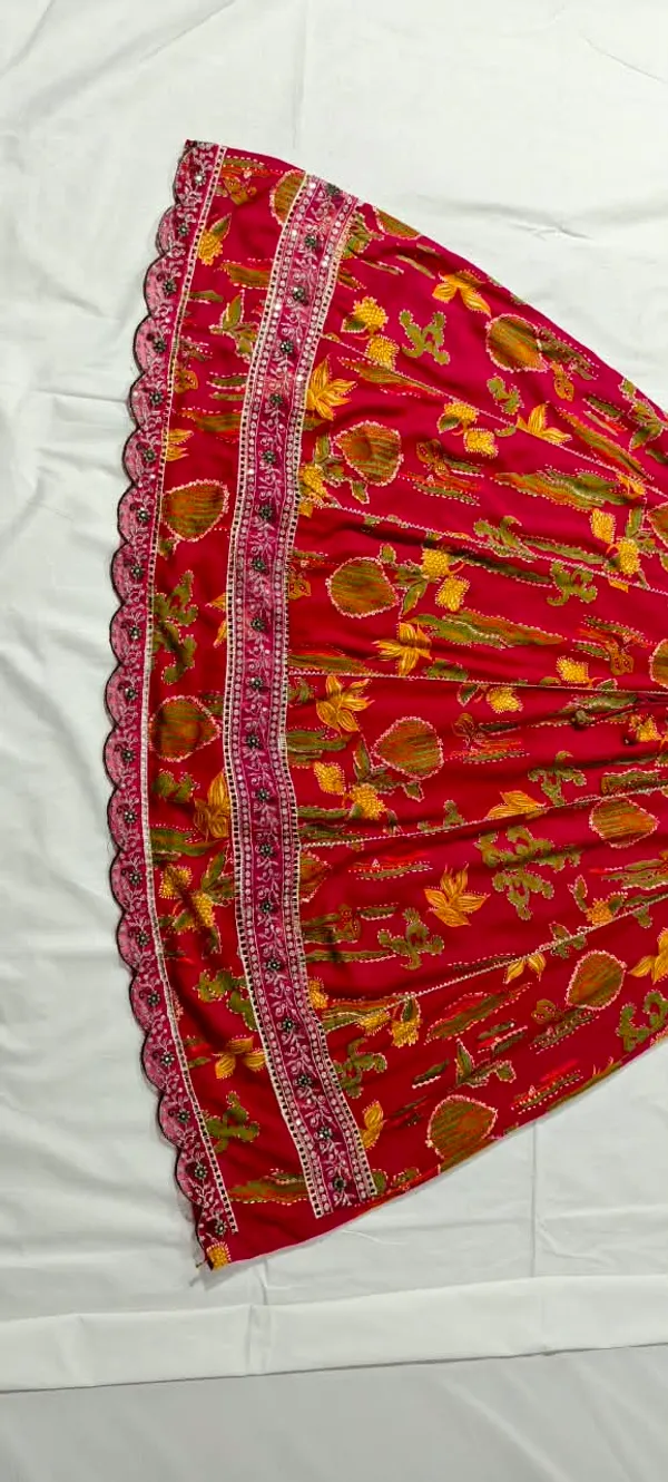 Red_Printed_Kurta_Set_For_Women