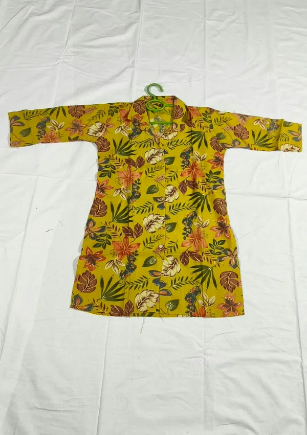 Yellow_Floral_Print_Ethnic_Kurta_Set_for_Girls