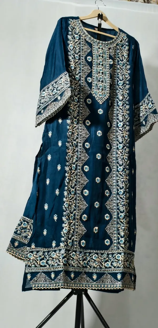 Blue_Embroidered_Straight_Kurta_Set_for_Women
