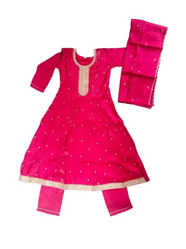 Pink_Embellished_Flared_Frock_Dress_for_Girls
