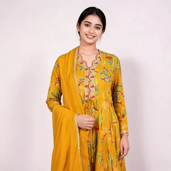 Mustard_Cotton_Straight_Printed_Suit_Set_With_Dupatta_For_Women