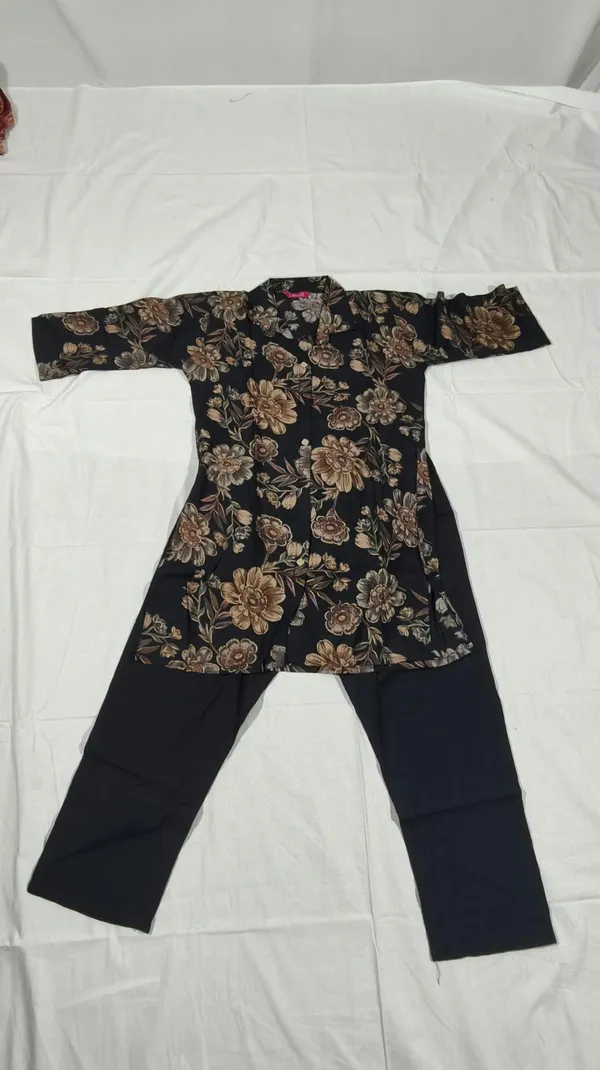 Black_Floral_Print_Straight_Kurta_Set_for_Women