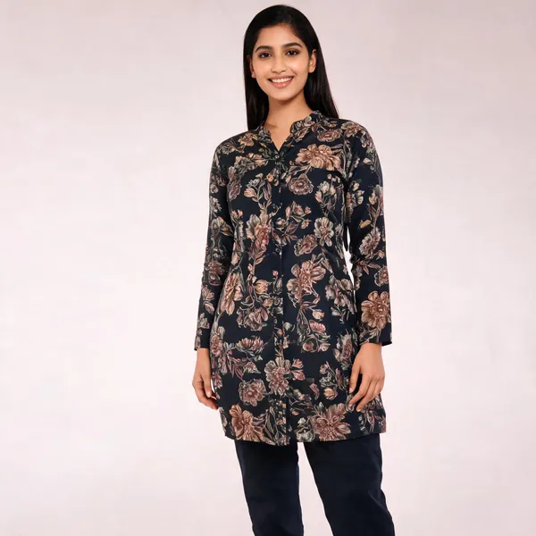 Navy_Blue_Rayon_Straight_Floral_Print_Suit_Set_For_Women