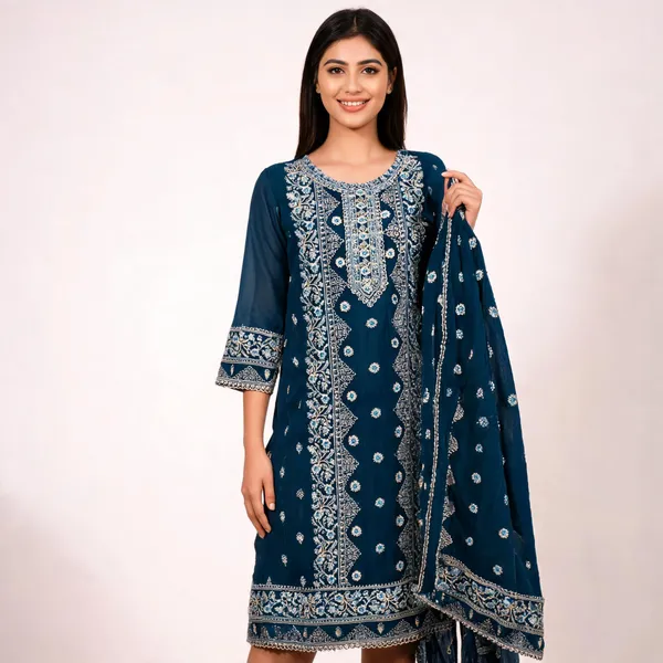 Blue_Mul_Chanderi_Straight_Suit_Set_For_Women