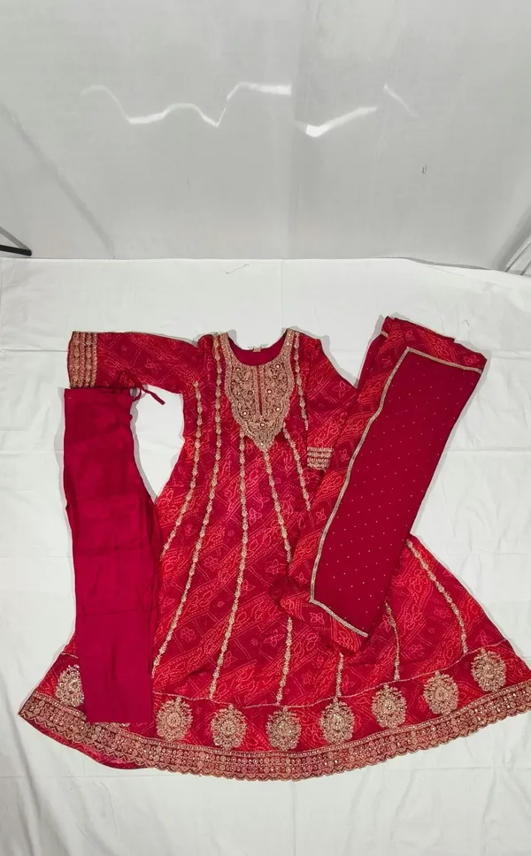 Pink_Bandhani_Anarkali_Suit_Set_for_Women