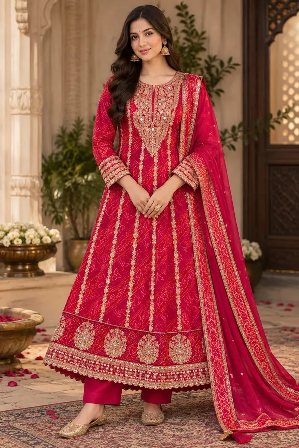 Pink_Chinon_Flared_Embroidery_Anarkali__Suit_Set_For_Women