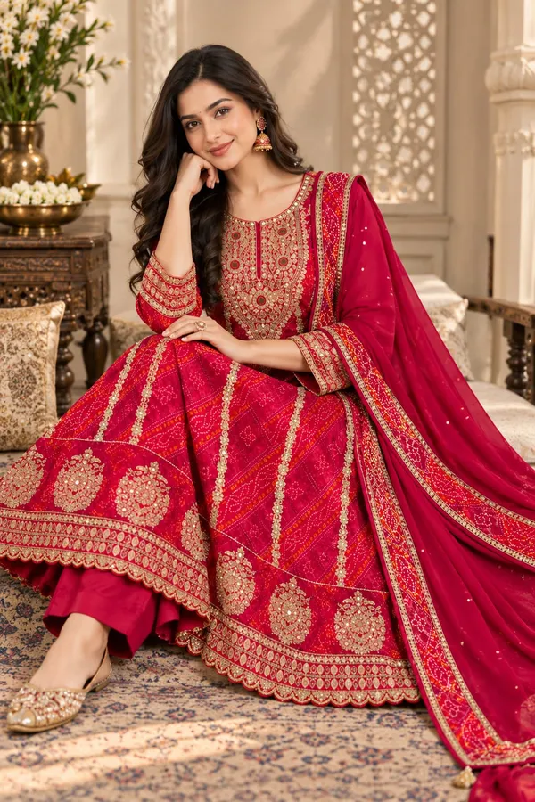 Pink_Chinon_Flared_Embroidery_Anarkali__Suit_Set_For_Women